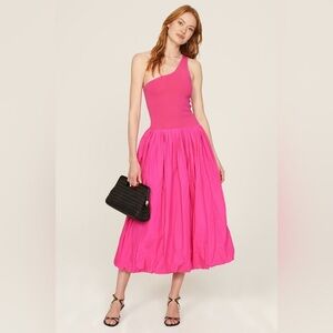 Derek Lam Barbie Pink One Shoulder Dress